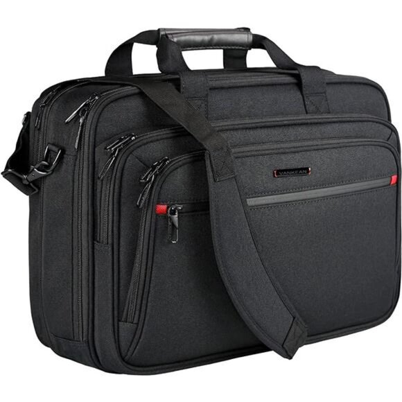 Laptop Briefcase for Men Women, Fits Up to 17.3 Inch Laptop Expandable Premium L
